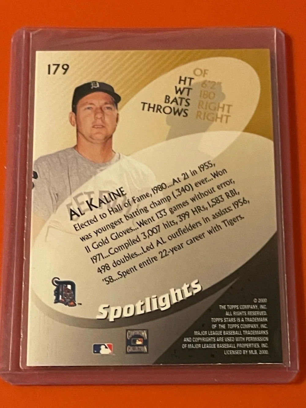 Al Kaline #179 2000 Topps Stars Baseball Trading Card